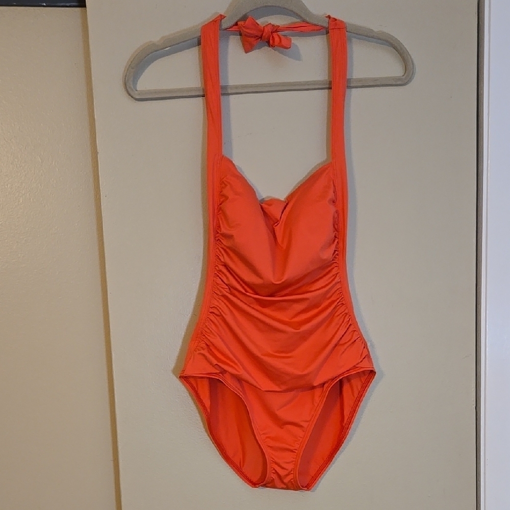 Tommy Bahama Ladies Coral One Piece Swimsuit Size 8